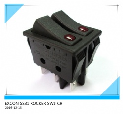SS31 ROCKER DOUBLE PUSH BUTTON SWITCH WITH LIGHT